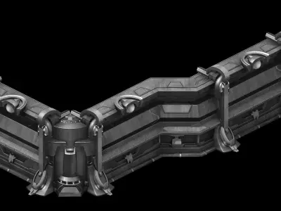 Intact - wall 02 3D model
