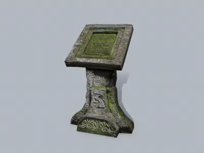 lectern Low-poly 3D model