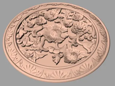 Artcam Aspire 3D relief models STL Files used for CNC E582 3D model