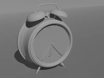 Vintage alarm clock  3D model