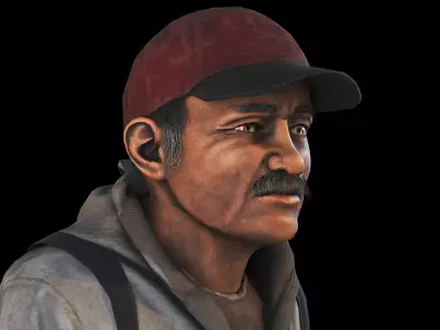 Scavenger Low-poly 3D model