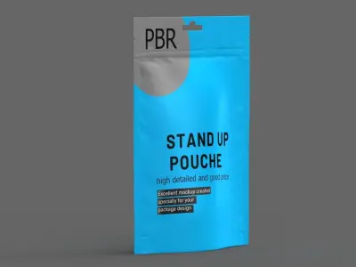 stand up pouch v9 PBR 3D model