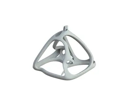 SciFi Cube Object No 62631 Low Poly Shape Low-poly 3D model