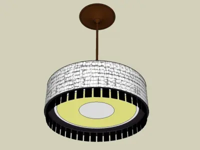Pendent lamp rounded 3D model
