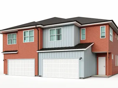Single Family House-4 3D model