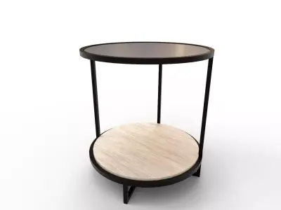 Harlow Round End Table 3D model