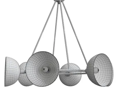 Currey and Company Soba Chandelier Low-poly 3D model