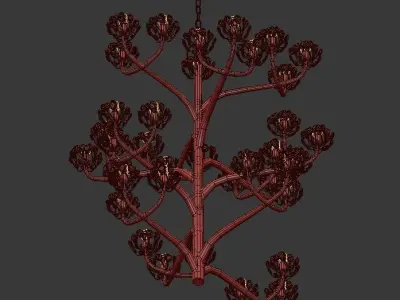 Agave Americana Chandelier 3D model