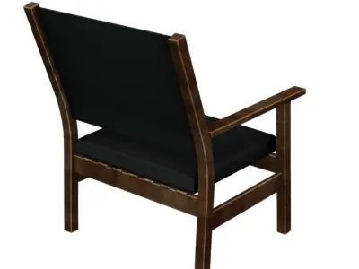 Patio Chair Director Low-poly 3D model