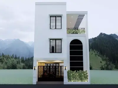 Interior and Exterior Boarding house 3rd floor - kos 3 lantai 3D model