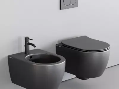 Scarabeo Ceramiche Moon Wall-Hung WC Low-poly 3D model