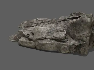 Stairs rock staircase Low-poly 3D model get