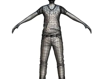 Cartoon High Poly Subdivision Avatar 010 Low-poly 3D model