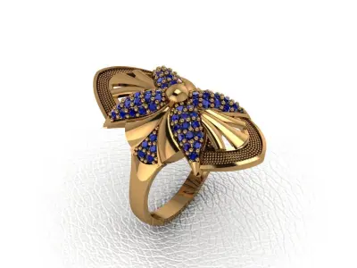 ring 15 piecering rings gold rings ring drawing ring  3D print model