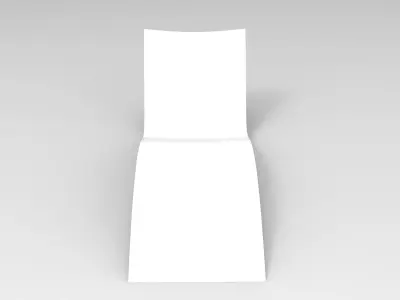 Sunbed chair Low-poly 3D model