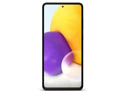 Samsung Galaxy A72 Awesome Black Low-poly 3D model