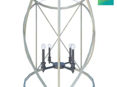 pendant lamp luster armani design  3D print model