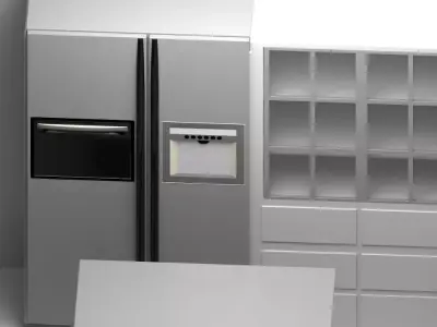 ISOMETRIC Interior PANTRY DESIGN  Low-poly 3D model