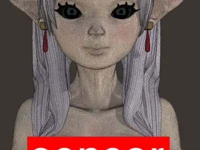 Sousou no Frieren Free low-poly 3D model