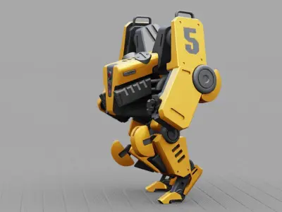 COMBAT DROID ONYX  RIGGED 3D model