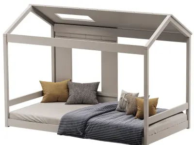 EUROCO Wood Twin Classic House 3D model