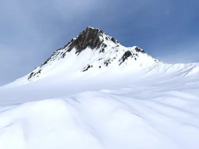 Snow Mountains 13 Low-poly 3D model