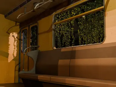 Metro Kyiv subway Low-poly 3D model