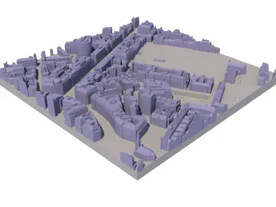 London city tile Level 2 block TQ3081 South East 3D model