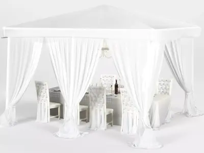 Party tent 3D model