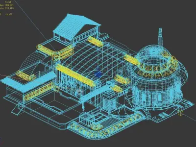 Crystal Palace - Repair Shop 3D model