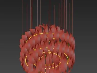 Aura Fumo chandelier 3D model