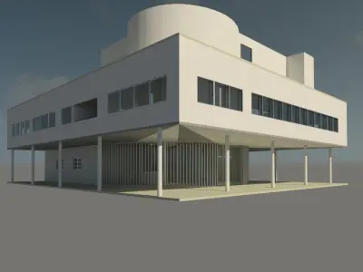 villa savoye 3D model