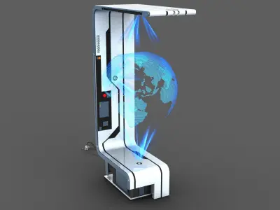 Sci-fi Holographic Display 3D model