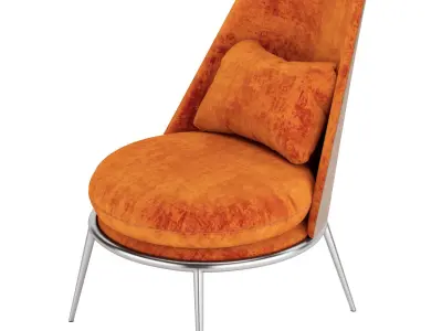 Aurora armchair cantori 3D model