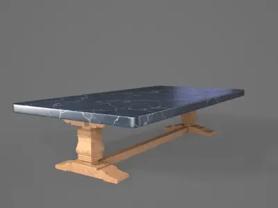 Georgian Architectural  Marble Table Low-poly 3D model