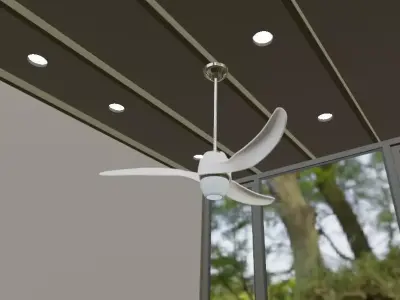 Gail Wave Ceiling Fan 3D model