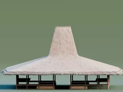 Traditional Houses - Rumah Musalaki Low-poly 3D model