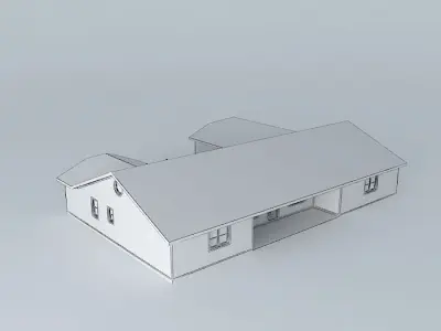 Modern House Free 3D model 4
