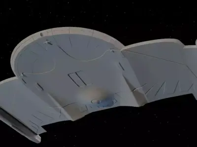 Romulan Gallant Wing Cruiser for 3d Print 3D print model
