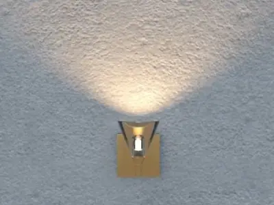wall Light 3D model 2