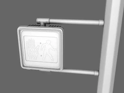 Traffic Light Lamp 3D model