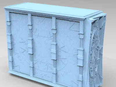 Observatory Baroque Floor With Cube 5 3D model