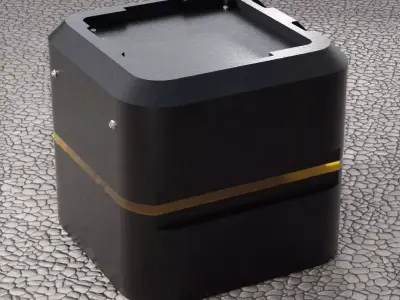 Industrial Sci-Fi Utility Block - High-Poly Hard Surface Model 3D model