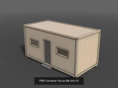 PBR Container House BB 3D Model Pack