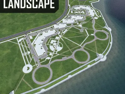 Urban Cityscape Area Collection 3D Model Pack