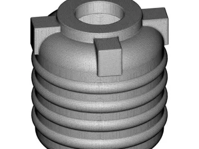 Transparent Water Tank 3D model