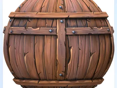 Stylized Wood Seamless Texture Texture