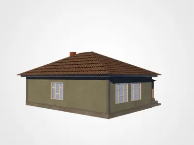 One Floor House 3D model