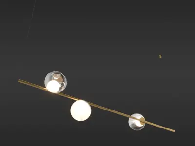 Bocci 28 Stem Suspension Light Collection 3D model