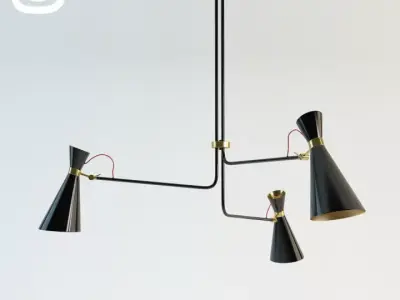 Simone Suspension Lamp 3D model